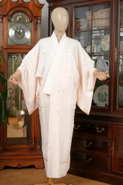 Dear Vanilla Japanese Juban Undergown Women's Kimono Genuine Vintage Mint