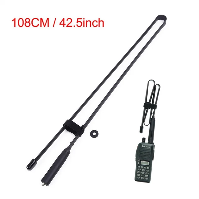 Vineyuan Lot de 2 antennes double bande VHF UHF 136-174/400-520 MHz pour talkie-walkie portable BaoFeng UV-5R UV-82 UV-9R Plus F8HP