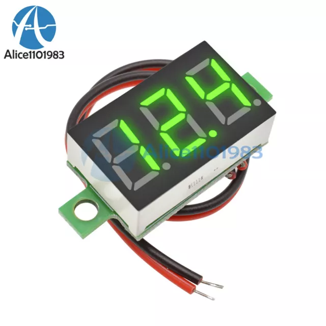 DC 3-30V 0.36 2 Wire LED Digital Panel Volt Meter Voltage Voltmeter Car Motor