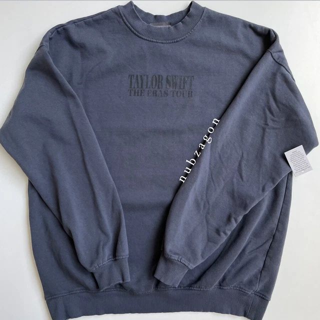 NWT TAYLOR Swift Eras Tour Official Merch Navy Blue Crewneck Size S