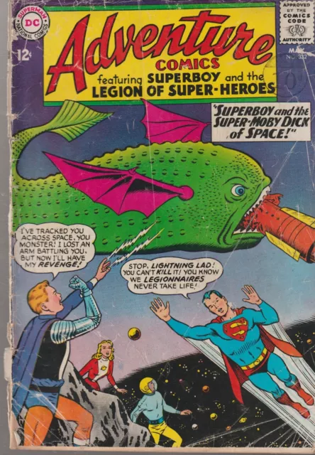 Dc Comics Adventure Comics #332 (1965) Legion 1St Print P