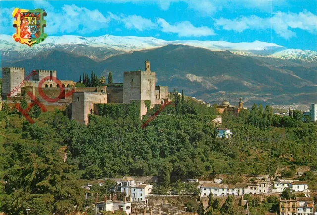 Picture Postcard__Granada, Vista General De La Alcazaba Y Sierra Nevada