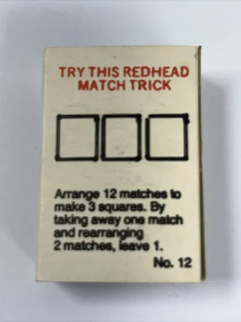 Redheads "Try this Redhead Match Trick" Series No 12