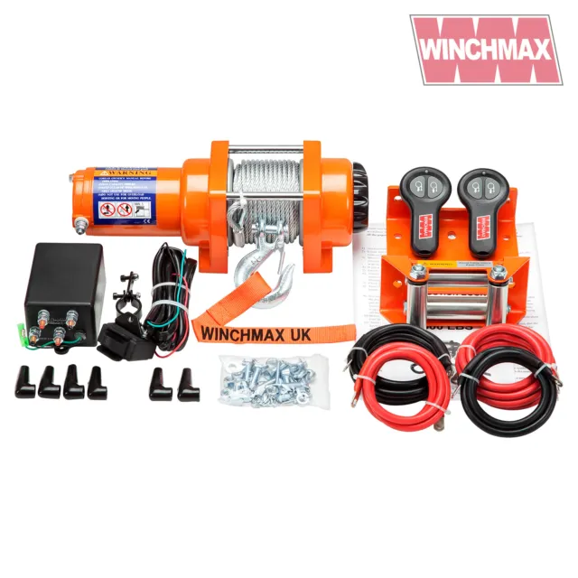 ELECTRIC WINCH 12V ATV BOAT TRAILER 3000 lb WINCHMAX WIRELESS