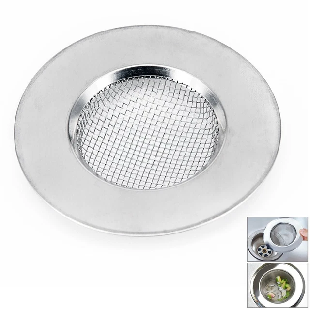 Filtro de ducha doble malla acero inoxidable para orificio de drenaje
