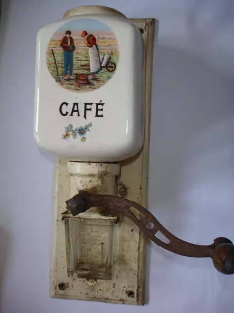 Moulin à café mural neuf - Coffee grinder - Porcelain - auction online