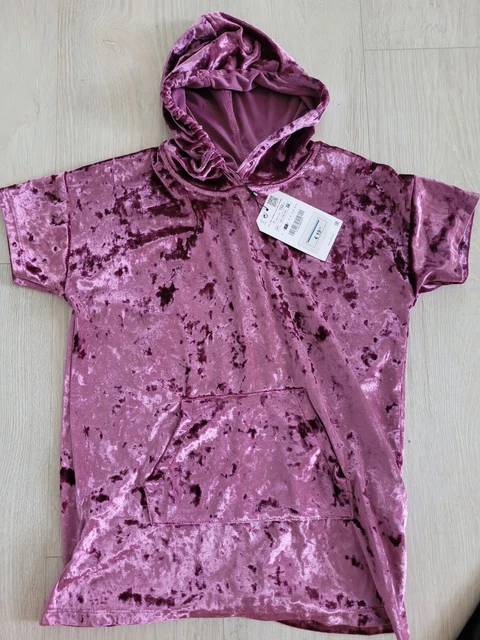 ZARA Tunica Rosa Ragazze con Cappuccio 7 anni NUOVA CON ETICHETTE