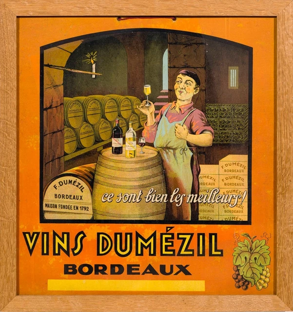 Poster E. Parrot Vin De Bordeaux – Affiche Vintage 40x60cm, Reproduction HQ
