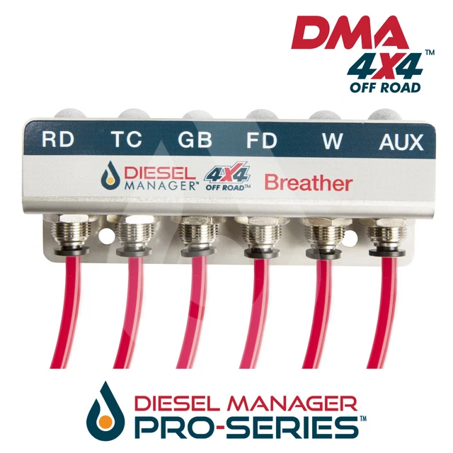 DIFF BREATHER KIT 6 Port Isuzu D Max Dmax Incl Rt50 Breather System