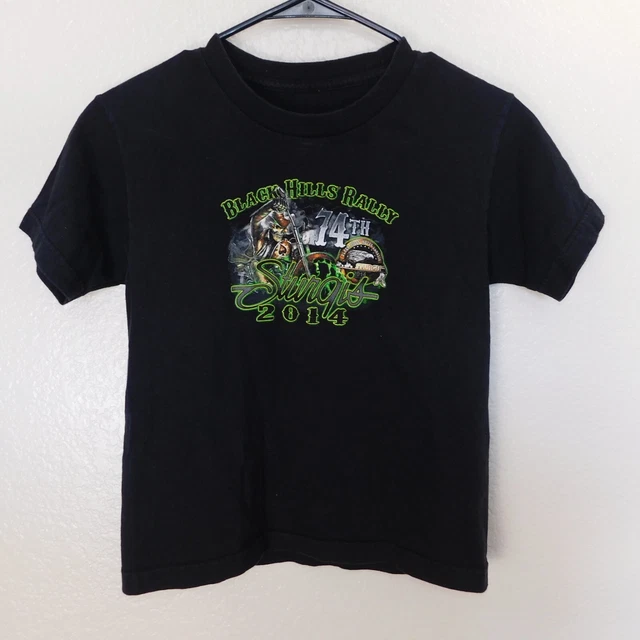 Sturgis Black Hills Rally 2014 Tee Shirt Youth S/M Biker Motorcycle Graphic