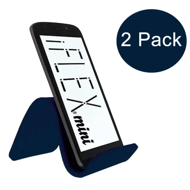 iFLEX Mini Flexible Cell Phone Holder Dark Blue 2-Pack Universal Hands-Free