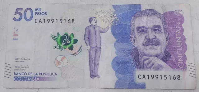 COLOMBIA 🇨🇴 50,000 PESOS BANKNOTE (JULY 23rd, 2019)