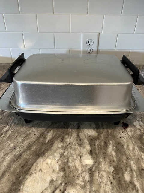 Vintage LEKTRO MAID Electric Skillet Miracle Maid West Bend  tested