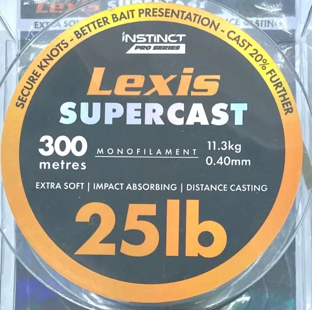 Instict Pro Lexis Supercast Mono 300m spools @ Otto's TW