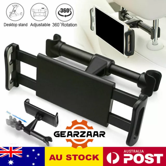 Universal Car Seat Back Headrest Mount Holder For 4.7-11" iPad Phone Tablet New