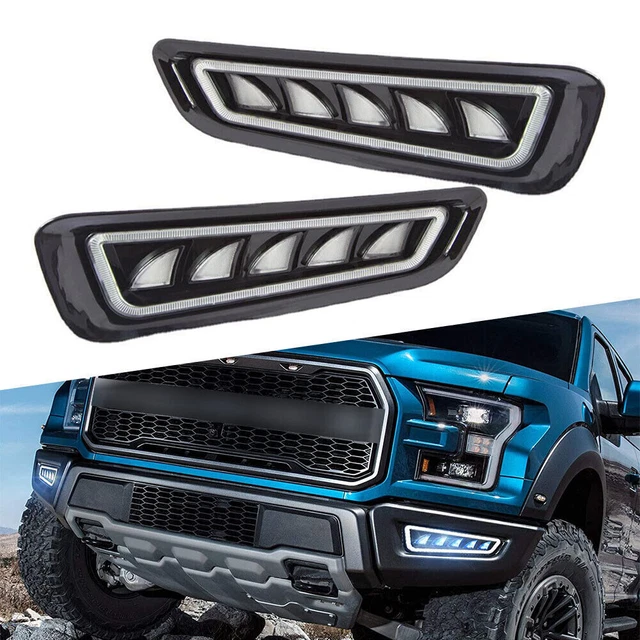 Fendinebbia LED DRL luce diurna luci diurna per Ford F150 Raptor 17+