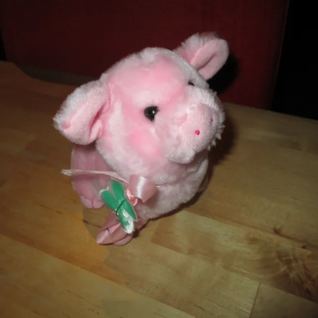kleines Glückschwein Schwein Schweinchen rosa Plüschtier Stofftier