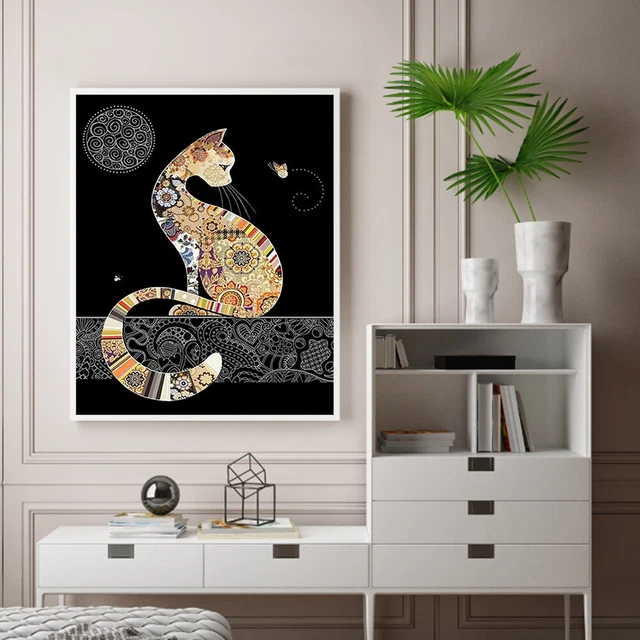 Kit de pintura al óleo animal por números hágalo usted mismo pintura acrílica sobre lienzo dibujo sin marco