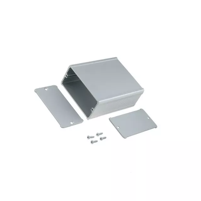 TUF 80 42 100 ME Gehäuse: mit Platten TUF X: 80mm Y: 100mm Z: 42mm Aluminium gra