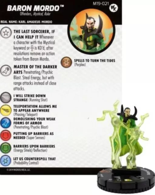 Marvel Heroclix Baron Mordo and the Fear Lords MP19-021 Limited Edition OP LE