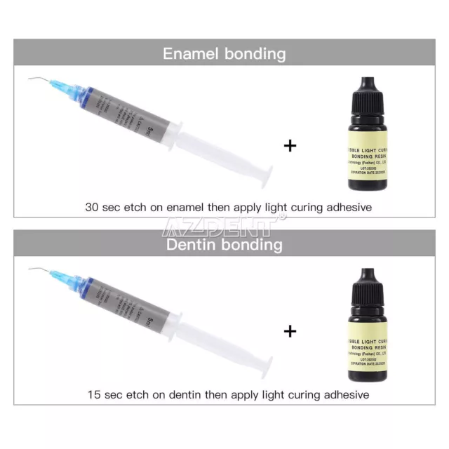 Dental Light Cure Universal Composite Resin A2/Etching Gel 37% /Bonding Adhesive 3