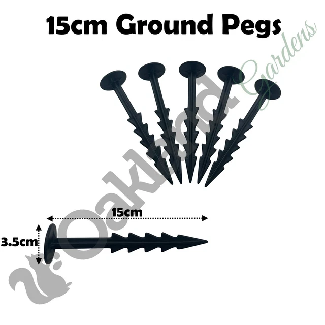 Perni membrana barriera erbaccia giardino terra 6" ganci tessuto pioli in plastica pioli