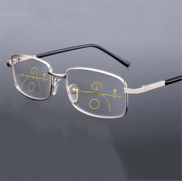 OCCHIALI DA LETTURA unisex progressivi multi focus lontani e vicini a doppio uso EUR 10 85 PicClick IT