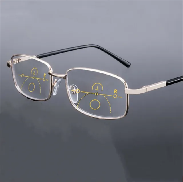 Progressive Multi-focus Far and Near Dual-use Reading Glasses Unisex Lunettes