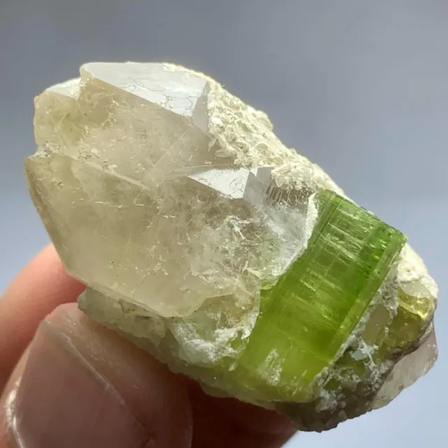 122 Cts Tourmaline Combine With Beautiful Quartz Crystal from Afghanistan