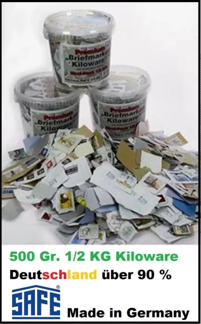 Deutschland Kiloware Premium ca. 90% deutsche Marken 500 Gr. Eimer SAFE 0554-500