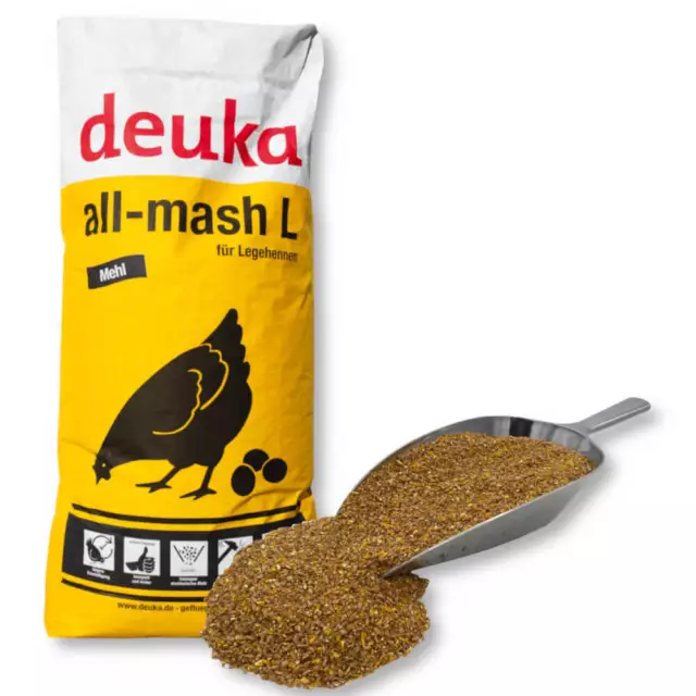 Deuka All-Mash L Mehl 25 kg Legemehl und Körnerfutter Geflügel Futter