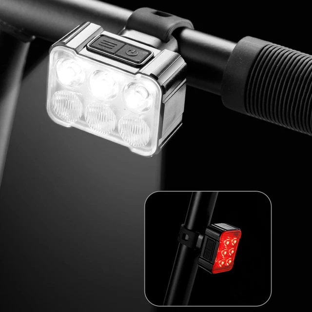 Kit D’éclairage Vélo BESPORTBLE – Phare Et Feu Arrière, Sans Batterie, Avec Dynamo Et Pince