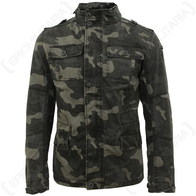 BRANDIT Britannia Giacca - scuro Camo - Uomo Militare tutte le taglie, NUOVA