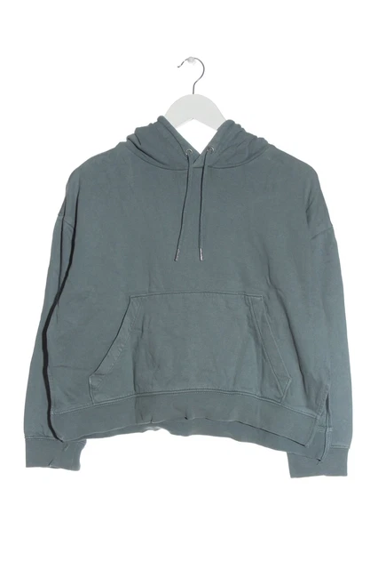 H&M DIVIDED felpa con cappuccio donna taglia DE 40 blu casual look