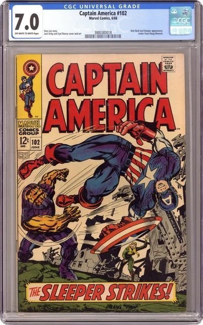 Captain America #102 CGC 7.0 1968 3880383018