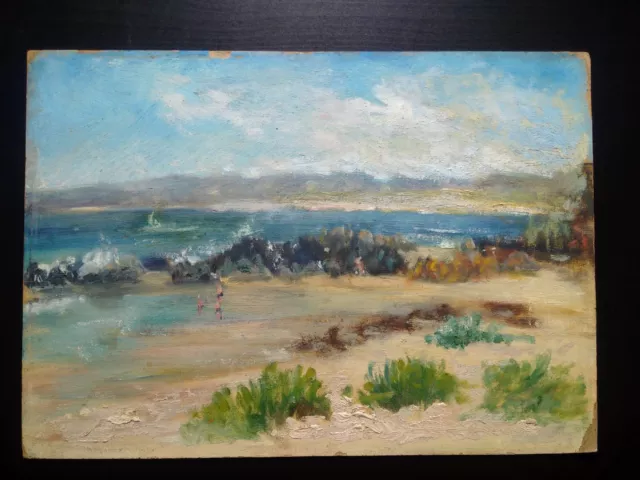 1930s - 1940s Côte d'Azur Beachfront Landscape Chart