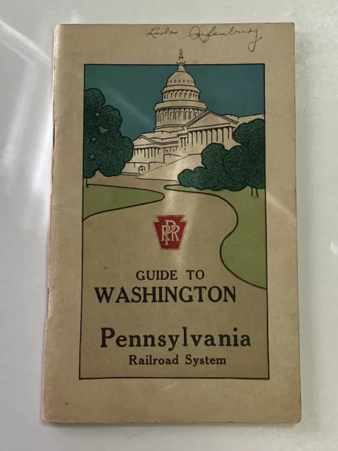 ANTIQUE 1924 GUIDE to Washington Pennsylvania Railroad System Landmarks Maps $14.99 - PicClick