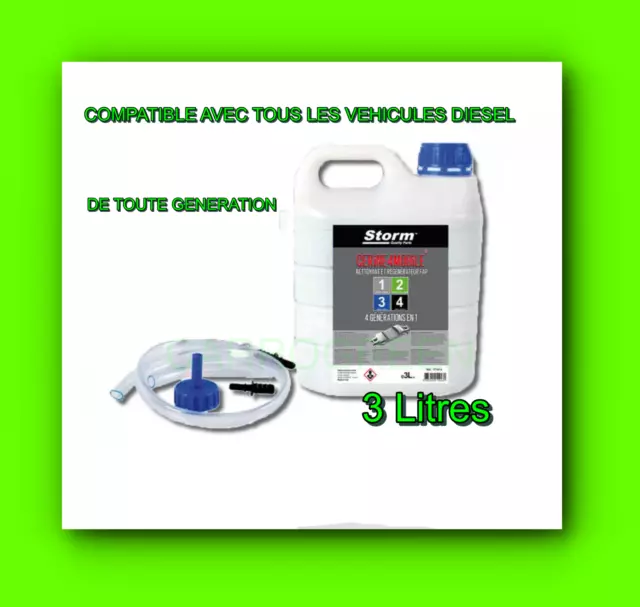 Additif Fap Cerine Universelle Peugeot Citroen Ford Vert  Bleu Noir 3L