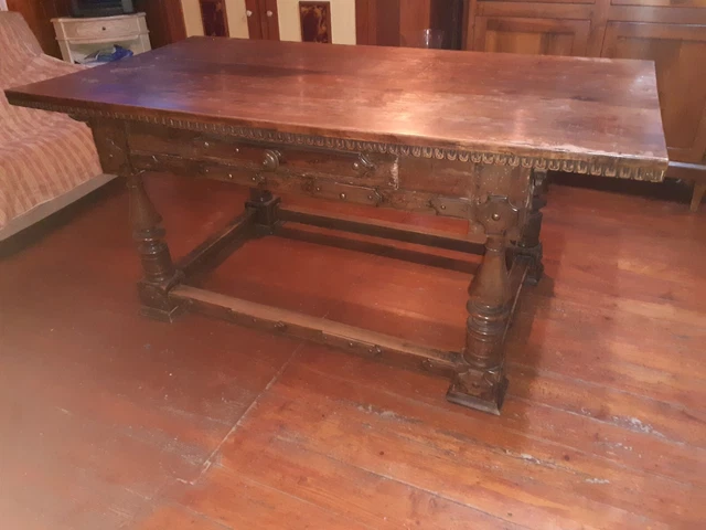 tavolo scrittoio rinascimento bolognese XVI - XVII secolo