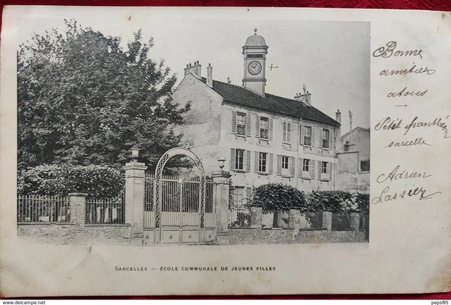 95 SARCELLES - Ecole communale de jeunes filles (Phototypie A. Breger frères)