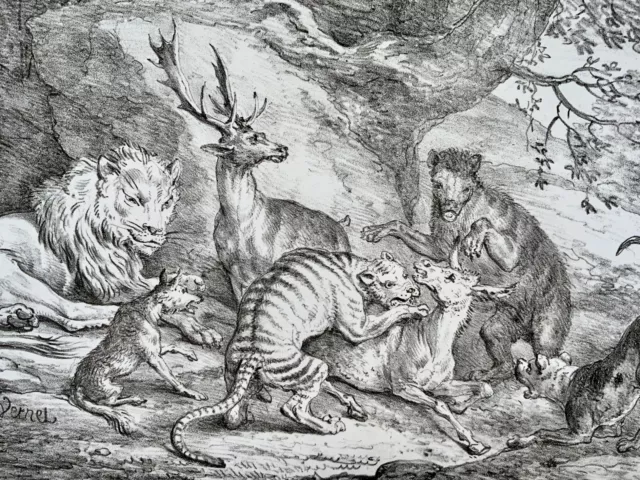 1818‘ Incunabula Von Lithographie’ Carle Vernet, G.Engelmann, Bestiary, Löwe 3