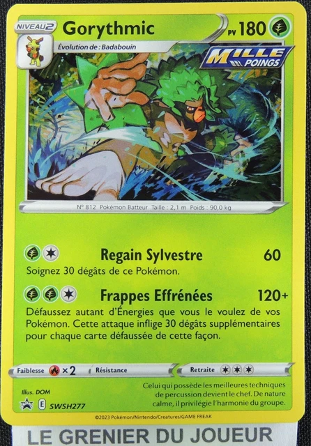 Pokemon Card Gorythmic SWSH277 HOLO PROMO ZENITH SUPREME FR NEW