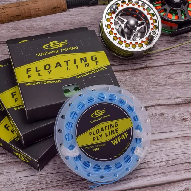 SF Weight Forward Floating Fly Fishing Line Welded Loop 90FT WF2 3 4 5 6 7 8F 2