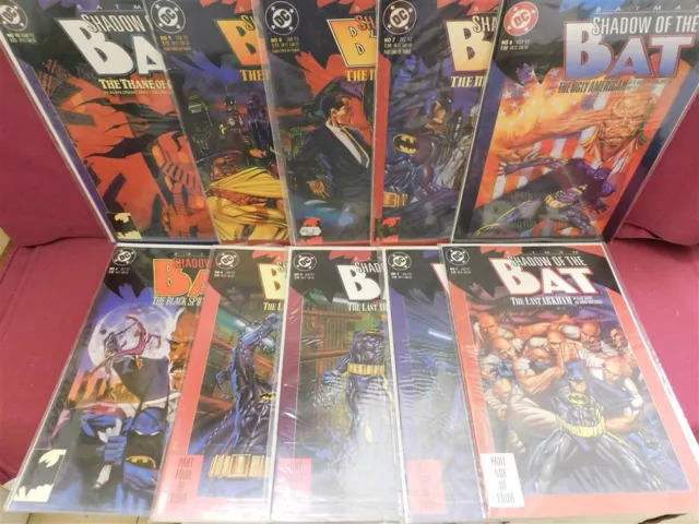 Batman Shadow Of The Bat 1 2 3 4 5 6 7 8 9 10 Dc Comic Run Grant Sale 1992 Vf/Nm