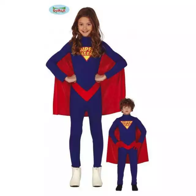 COSTUME CARNEVALE SUPERMAN Superhero Bambino Vestito Guirca Super Hero Eroe  EUR 17,99 - PicClick IT