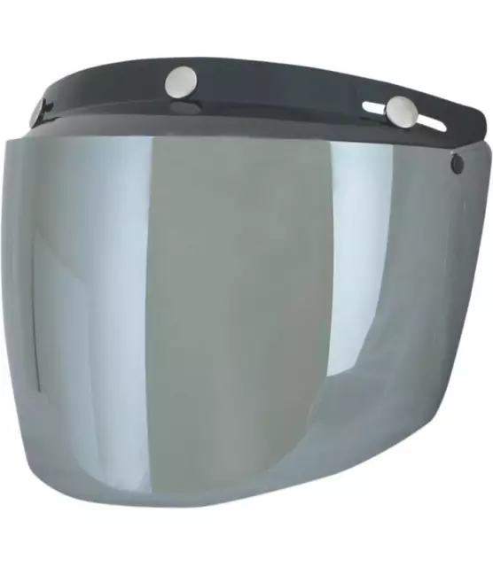 Pantalla UNIVERSAL Para Casco JET ABATIBLE con Visera AFX Silver Mirror