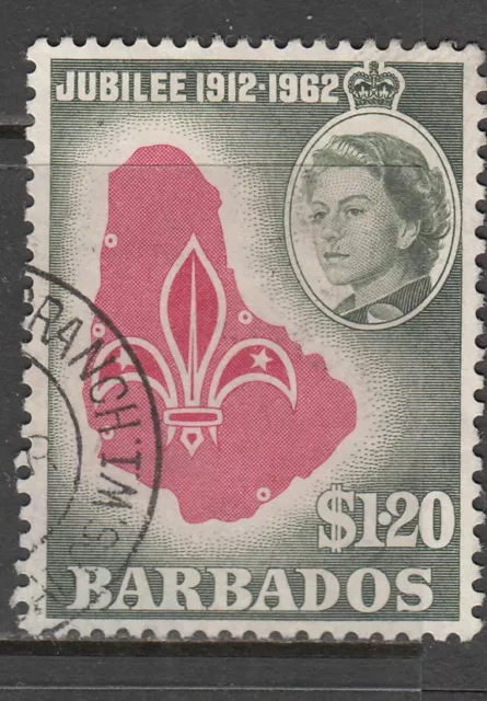 Barbados - $1.20 Golden Jubilee of Barbados Boy Scouts (Used) 1962 (CV $6)