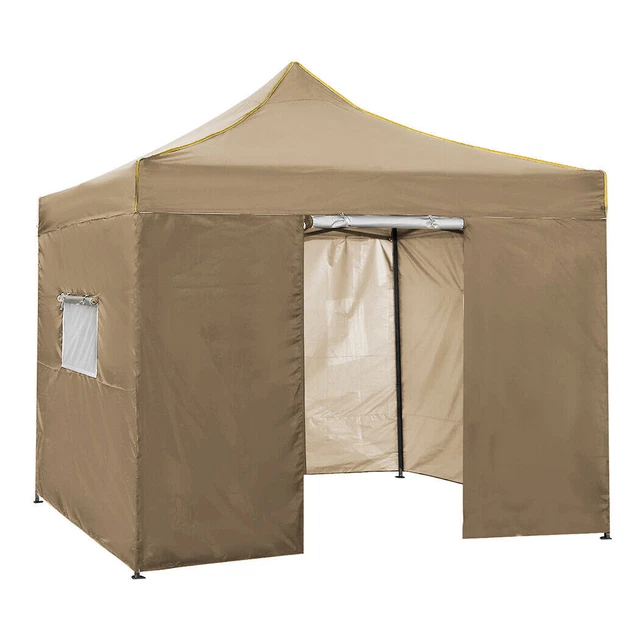 Pavillon 3x3m Faltpavillon Wasserdicht Popup Anti-UV Gartenzelt mit Seitenteile