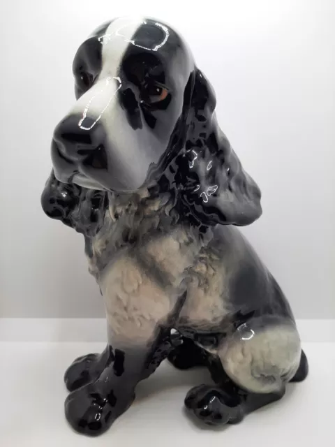 Goebel Cocker Épagneul 29 CM Grand Vieux Figurine Porcelaine Chien Tier-Skulptur