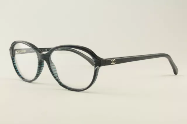 Authentic Chanel Glasses 3292 1483 Blue Lace 54mm Eyeglasses Frames RX